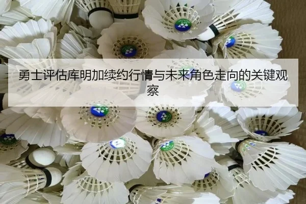 勇士评估库明加续约行情与未来角色走向的关键观察